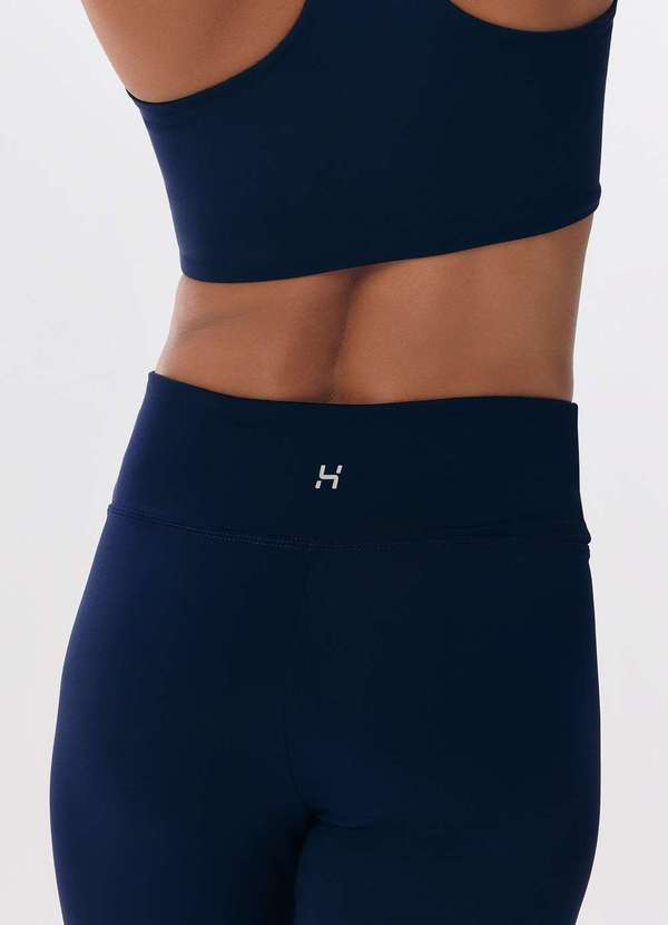 Hering - Calca Legging Esportiva Feminina com Fio Lycra Azul 3