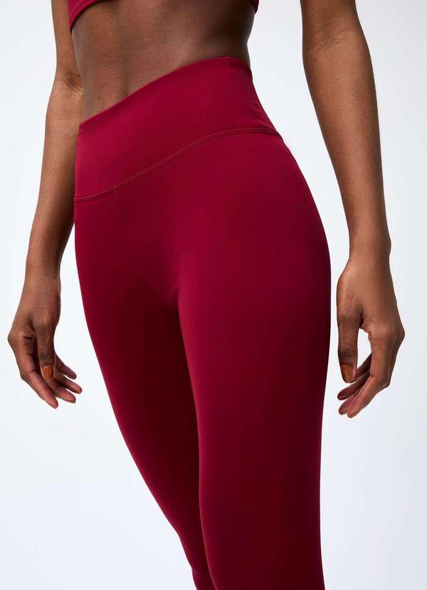 Hering - Calca Legging Esportiva Feminina com Fio Lycra Vermelho 2