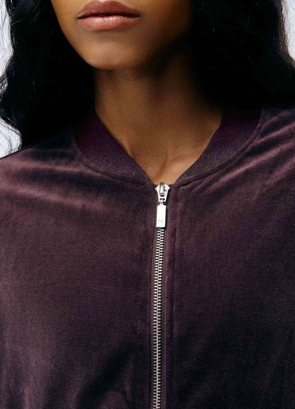 Hering Jaqueta Feminina em Plush Vermelho