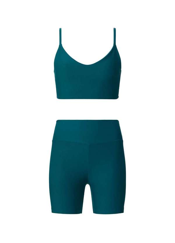 Hering Sports - Kit Top e Bermuda Esportiva Protecao Uv Verde