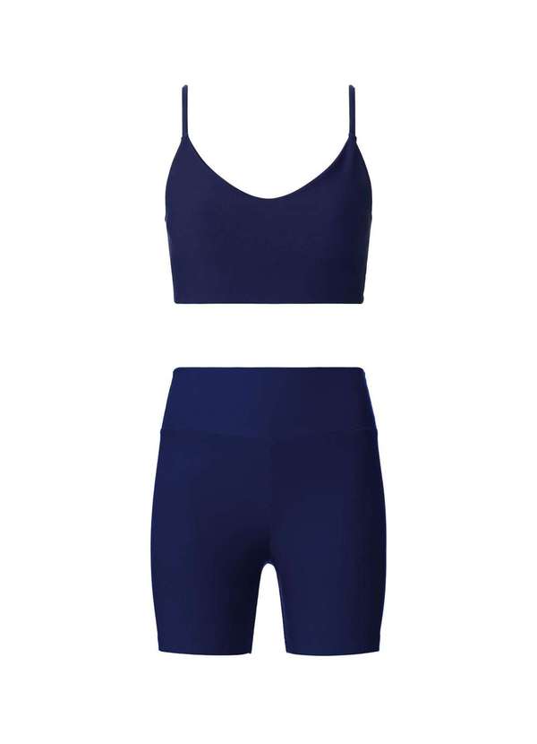 Hering Sports - Kit Top e Bermuda Esportiva Protecao Uv Azul