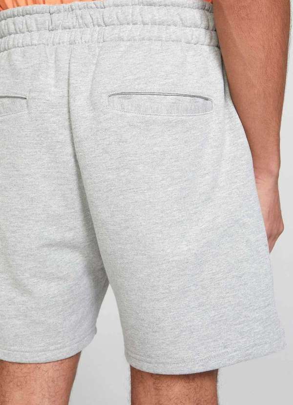 Hering - Bermuda Basica em Moletom Masculina Reta Cinza 6