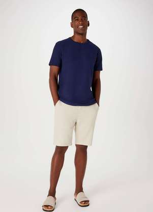 Hering - Bermuda Basica Masculina Chino em Linho com Amarracao - HERING