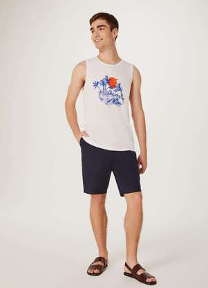 Hering - Bermuda Basica Masculina Reta em Sarja - HERING