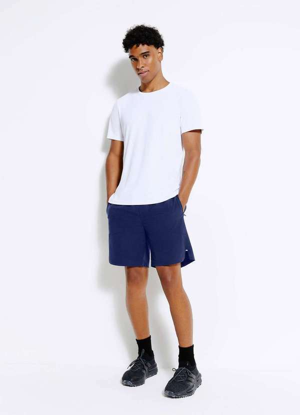 Hering - Bermuda Esportiva Basica Masculina Easy Care Azul