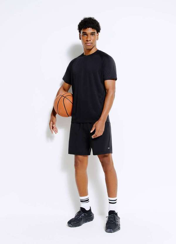 Hering - Bermuda Esportiva Basica Masculina Easy Care Preto