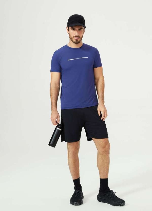 Hering - Bermuda Esportiva Basica Masculina Easy Care Preto