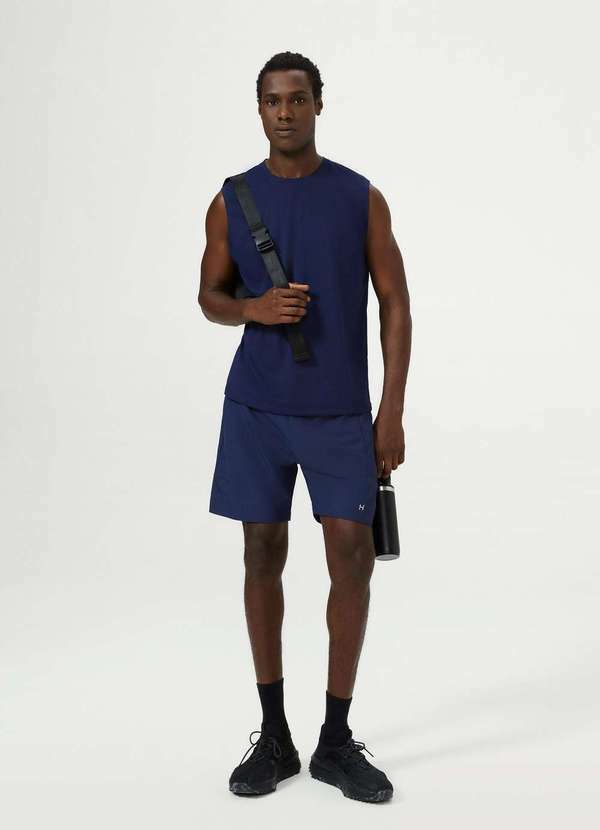 Hering - Bermuda Esportiva Masculina com Faixa Easy Care Azul