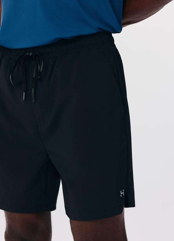 Hering - Bermuda Esportiva Masculina Secagem Rapida Preto 4