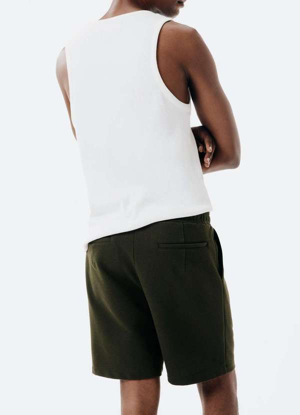 Hering - Bermuda Masculina em Moletom Piquet Verde 3