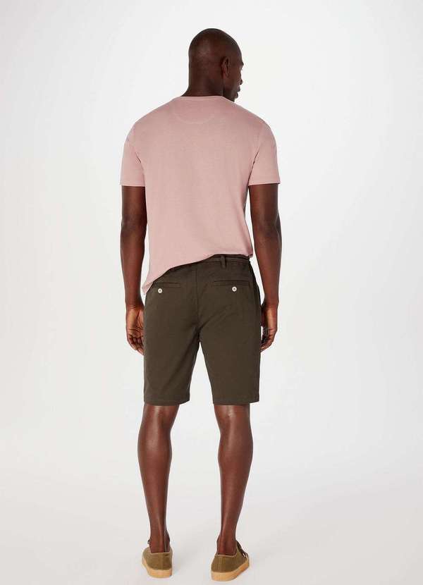 Hering - Bermuda Masculina em Sarja Slim Verde 3