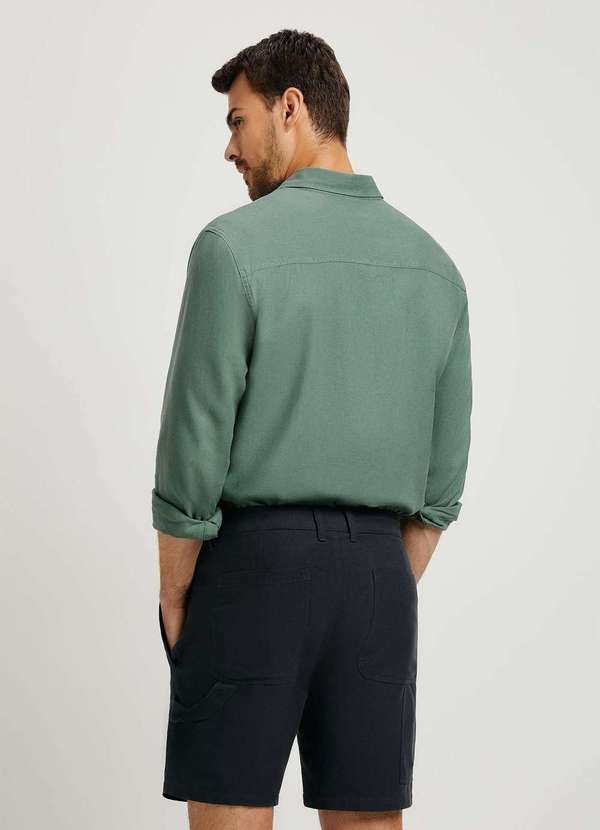 Hering - Bermuda Masculina Reta Carpinteiro Preto 3