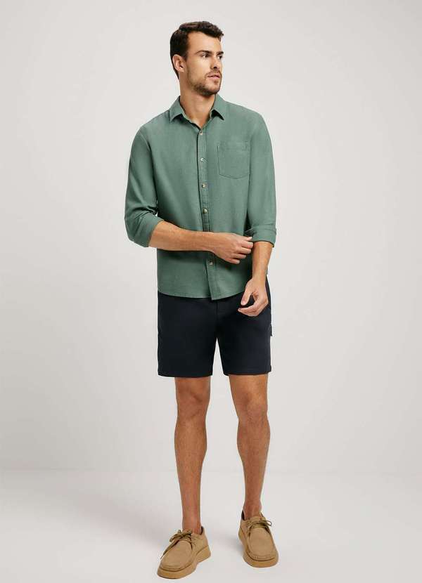 Hering - Bermuda Masculina Reta Carpinteiro Preto 4