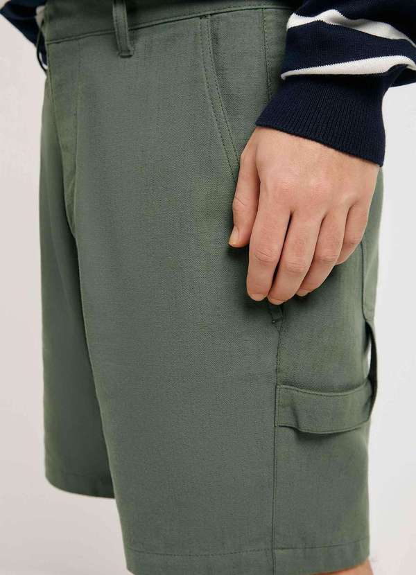 Hering - Bermuda Masculina Reta Carpinteiro Verde 2