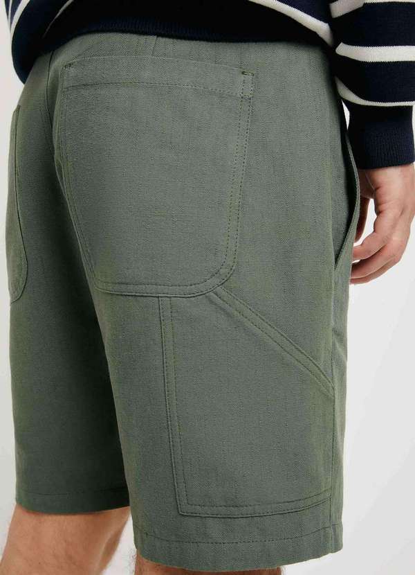 Hering - Bermuda Masculina Reta Carpinteiro Verde 5