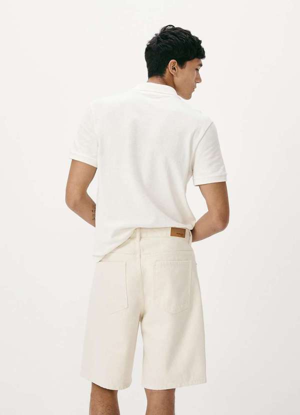 Hering - Bermuda Masculina Reta em Sarja Bege 3