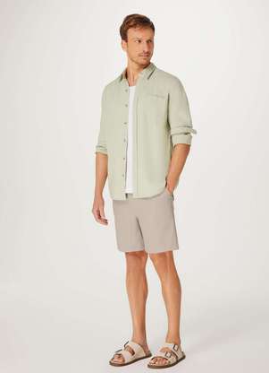 Hering - Bermuda Masculina Reta Fio Tinto - HERING