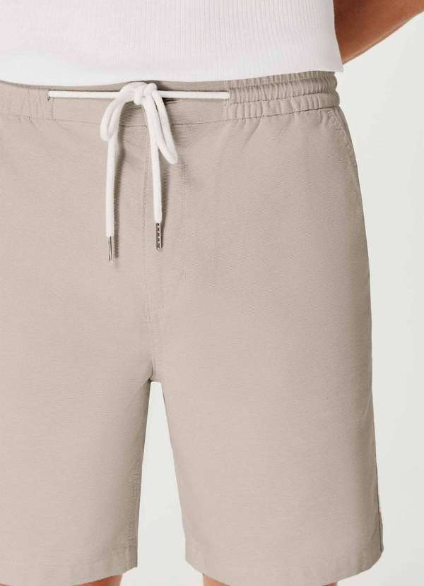 Hering - Bermuda Masculina Reta Fio Tinto Cinza 2