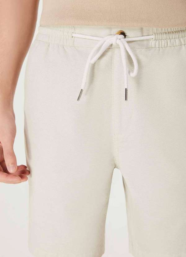 Hering - Bermuda Masculina Reta Fio Tinto Cinza 2