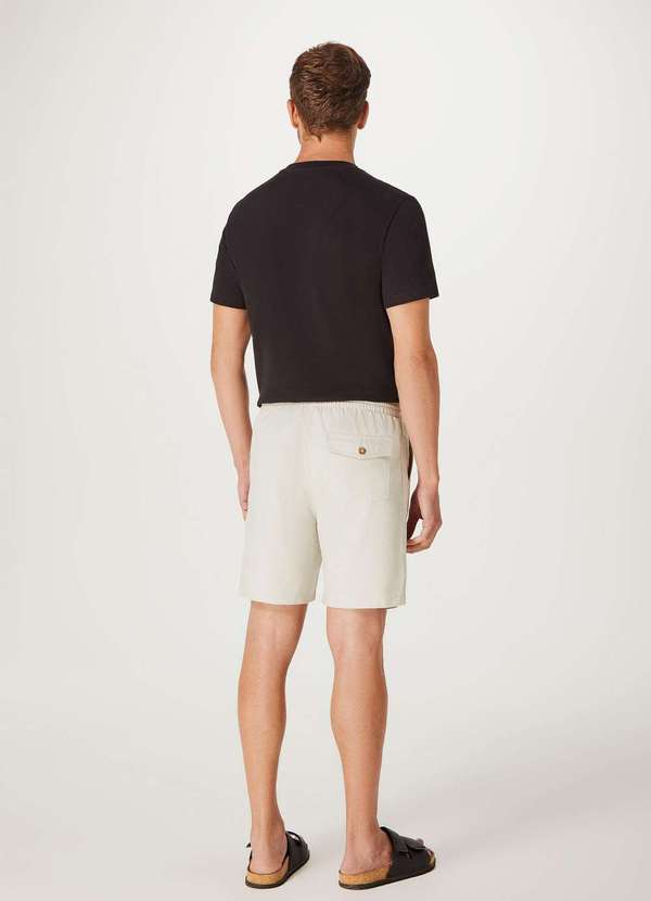 Hering - Bermuda Masculina Reta Fio Tinto Cinza 7