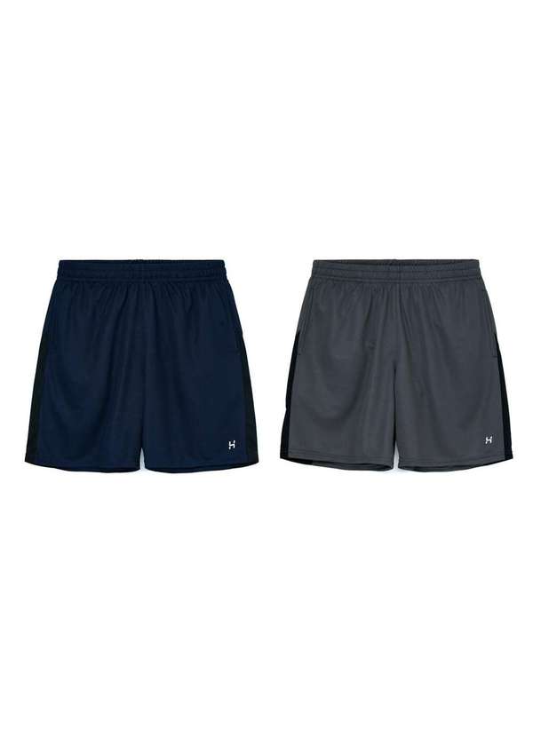 Hering Sports - Kit 2 Bermudas Esportivas Masculinas Multicores