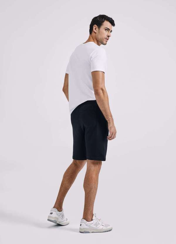 Hering - Kit 2 Bermudas Masculinas em Moletom Preto 4