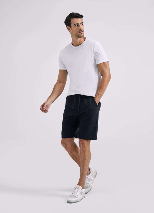 Hering - Kit 2 Bermudas Masculinas em Moletom Preto 5