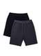 Hering - Kit 2 Bermudas Masculinas em Moletom Preto - variação: Preto