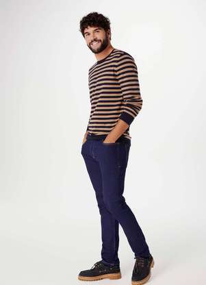 Hering - Calca Jeans Basica Masculina Skinny com Elastano - HERING