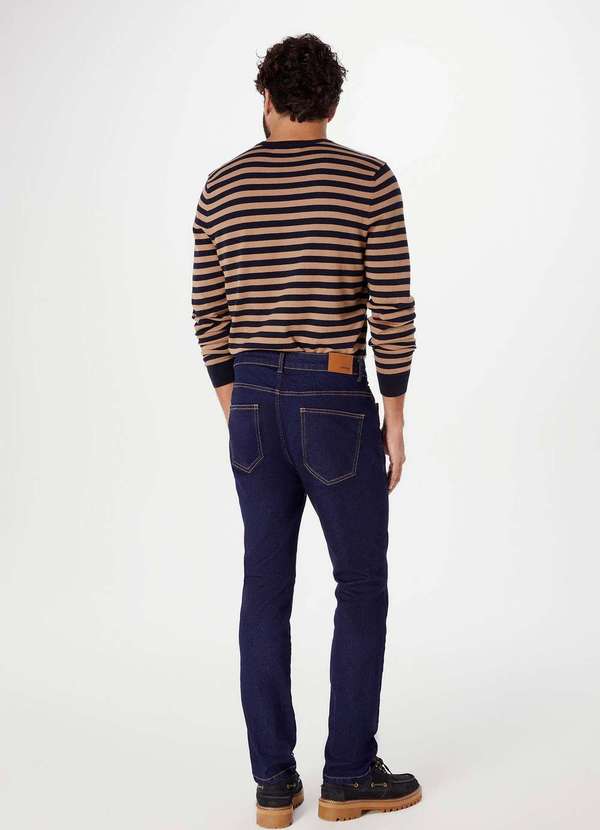 Hering - Calca Jeans Basica Masculina Skinny com Elastano Azul 3