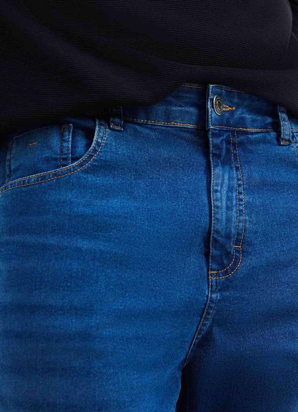 Hering - Calca Jeans Basica Masculina Skinny com Elastano Azul 4