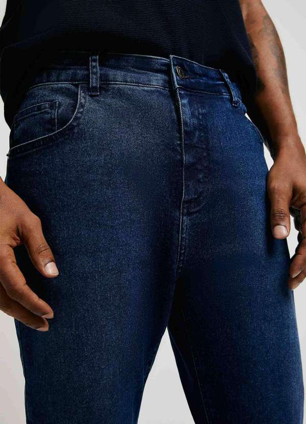Hering - Calca Jeans Basica Masculina Slim Azul 4