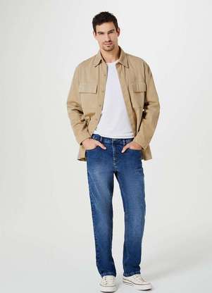 Hering - Calca Jeans Masculina com Elastano Tradicional - HERING