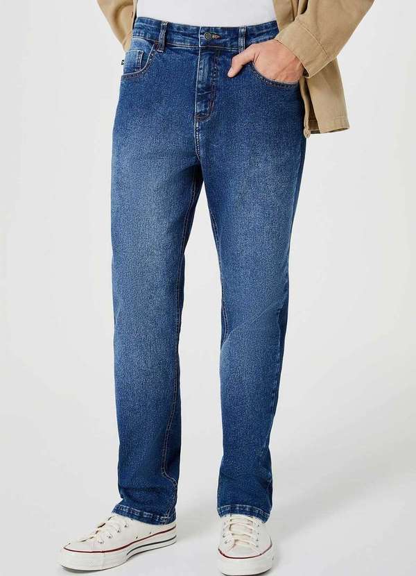 Hering - Calca Jeans Masculina com Elastano Tradicional Azul 2