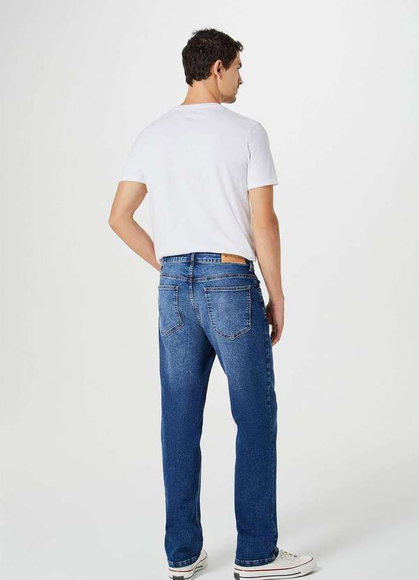 Hering - Calca Jeans Masculina com Elastano Tradicional Azul 4