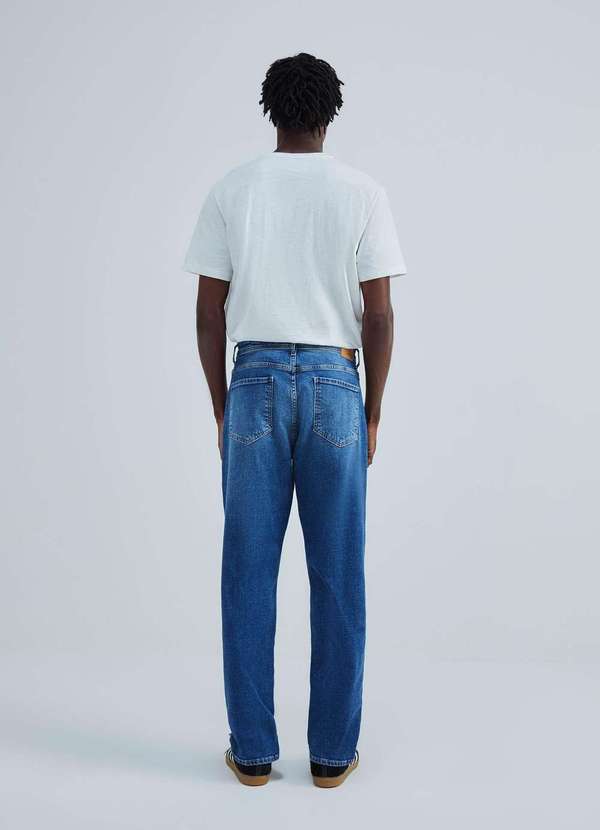 Hering - Calca Jeans Masculina Reta com Elastano Azul 3