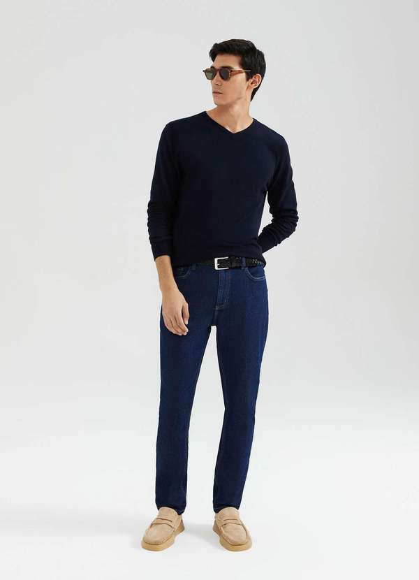 Hering - Calca Jeans Masculina Slim Azul