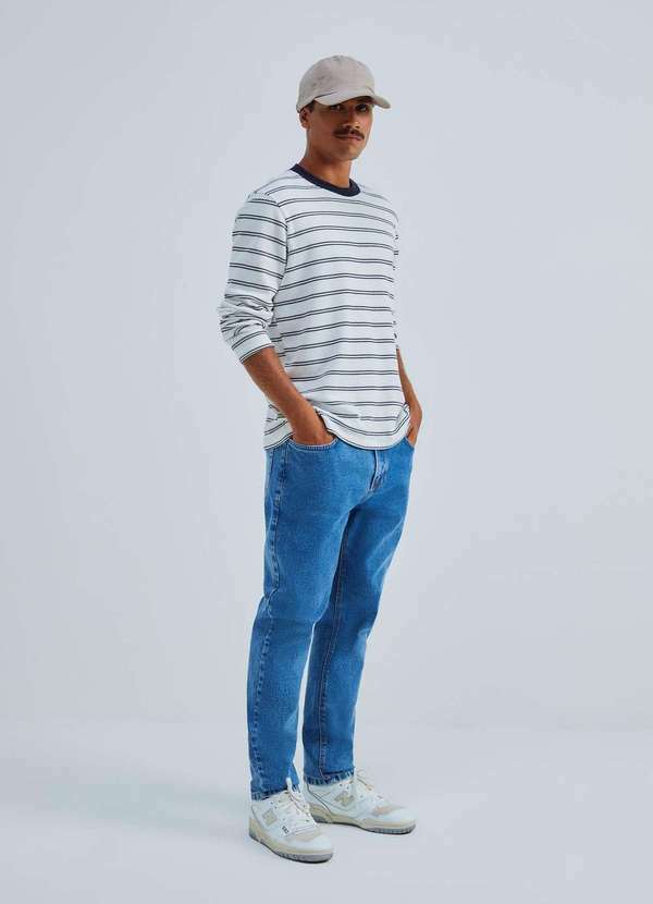 Hering - Calca Jeans Masculina Slim com Elastano Azul