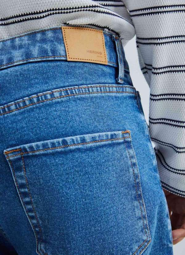 Hering - Calca Jeans Masculina Slim com Elastano Azul 5