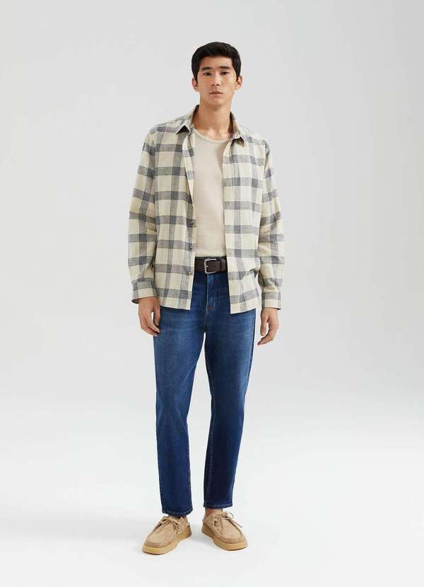 Hering - Calca Jeans Masculina Slim Comfort Azul