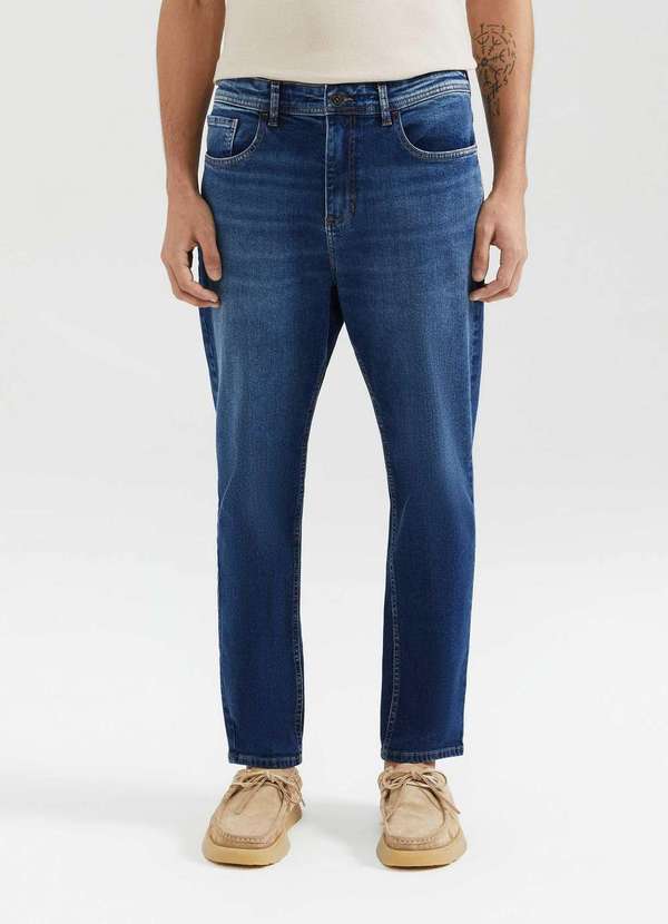 Hering - Calca Jeans Masculina Slim Comfort Azul 2