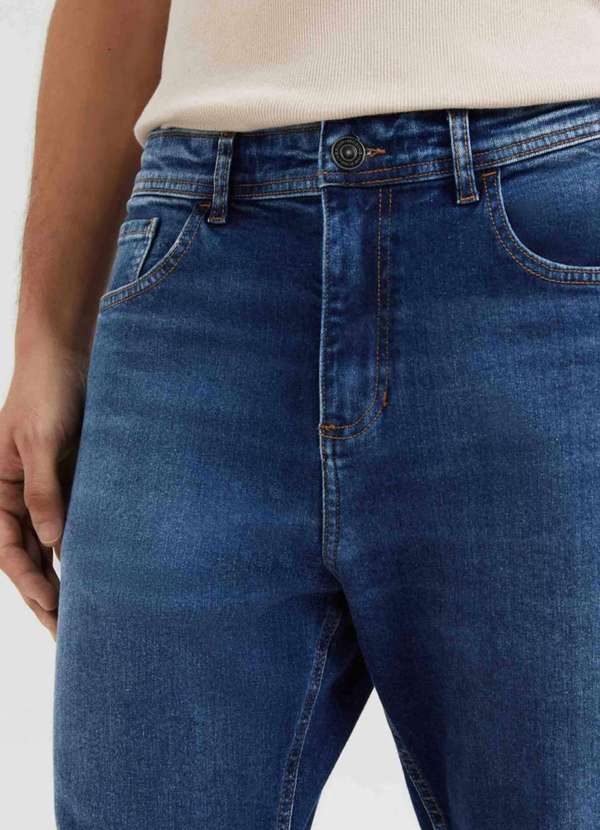 Hering - Calca Jeans Masculina Slim Comfort Azul 3