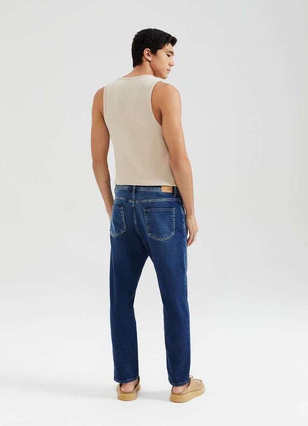 Hering - Calca Jeans Masculina Slim Comfort Azul 4