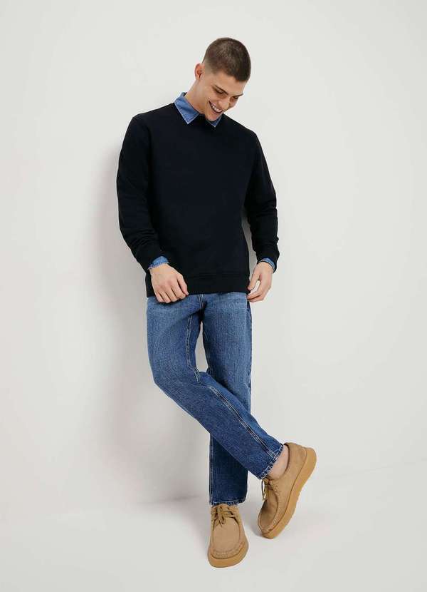 Hering - Calca Jeans Masculina Slim Comfort com Elastano Azul