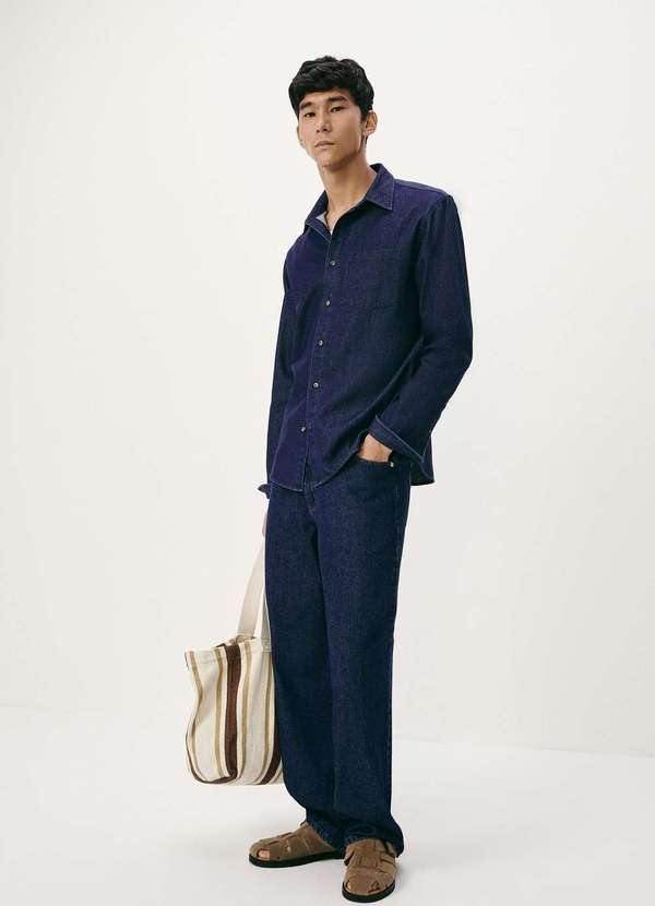 Hering - Calca Masculina Comfort Jeans Azul