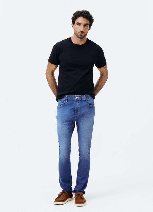 Hering - Calca Masculina Jeans Skinny Azul
