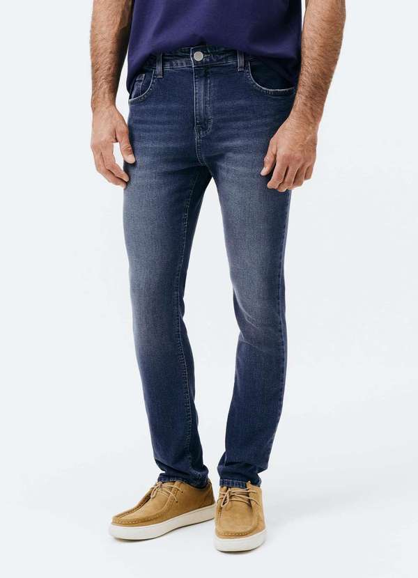 Hering - Calca Masculina Jeans Skinny Azul 2