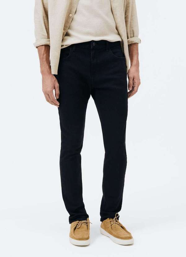 Hering - Calca Masculina Jeans Skinny Preto 2