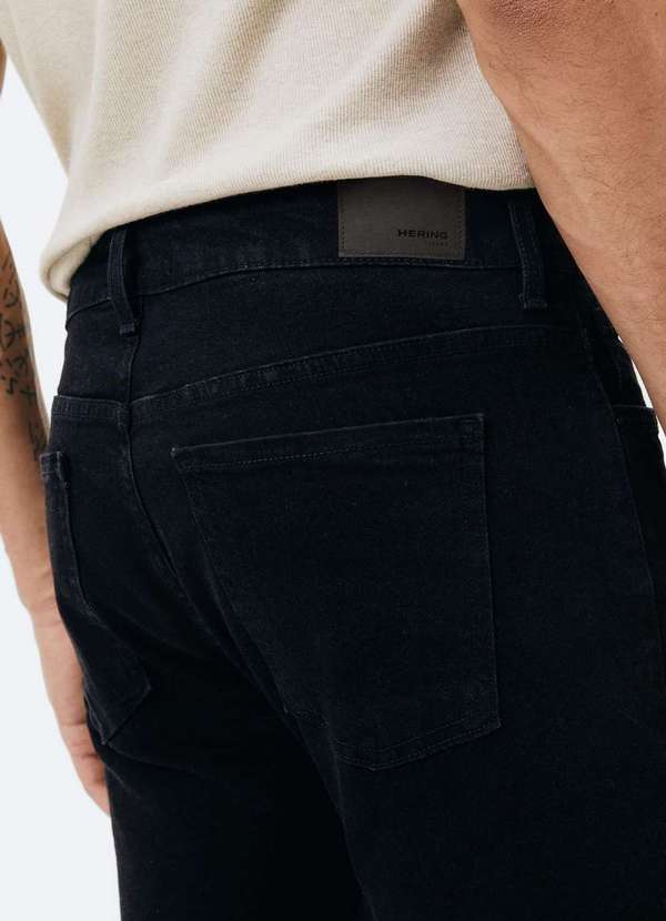 Hering - Calca Masculina Jeans Skinny Preto 5
