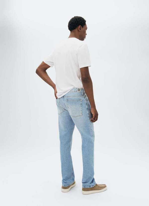 Hering - Calca Masculina Reta em Jeans Azul 3